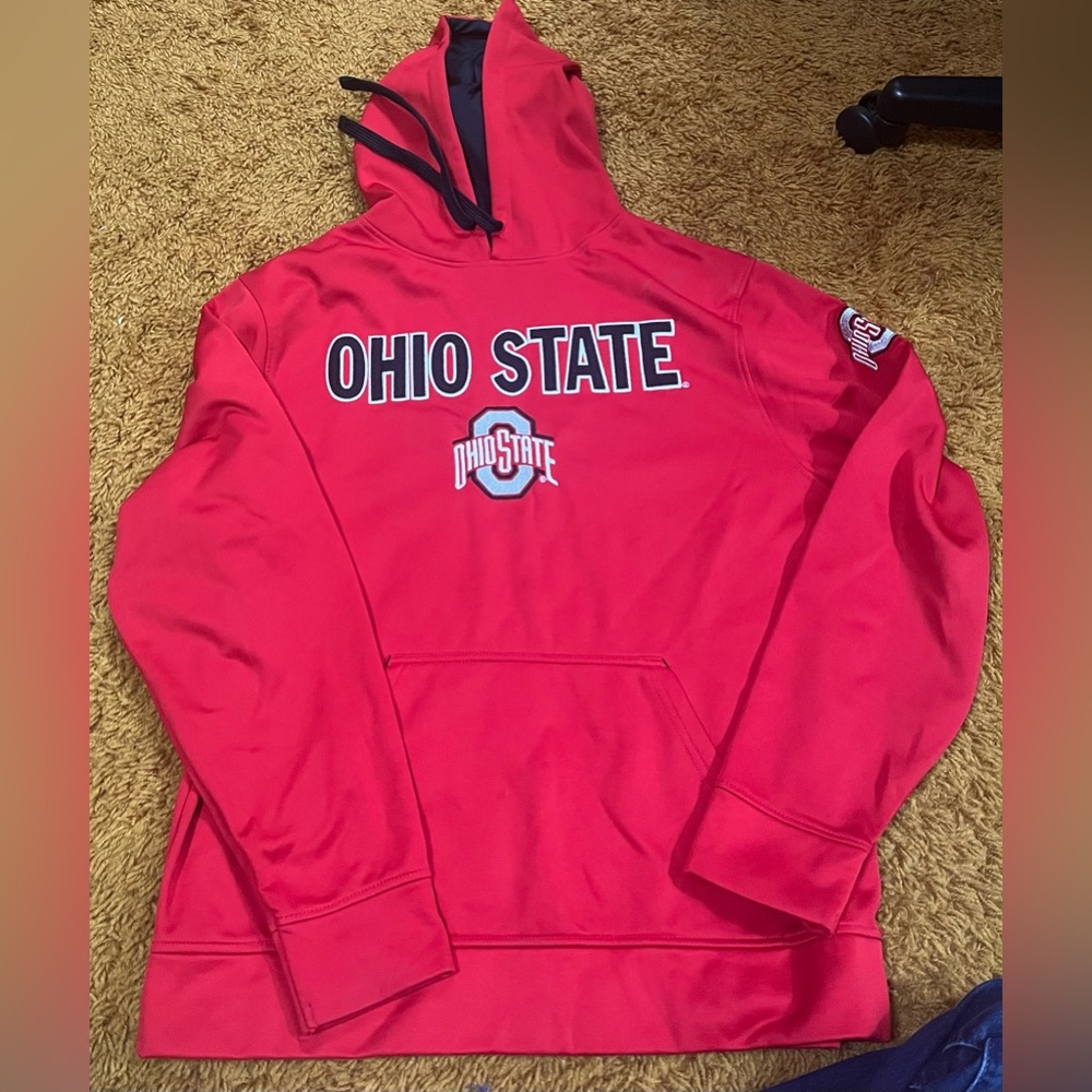 Ohio State Mens Medium Red Sweatshirt Scarlet & Gray Authentic Apparel